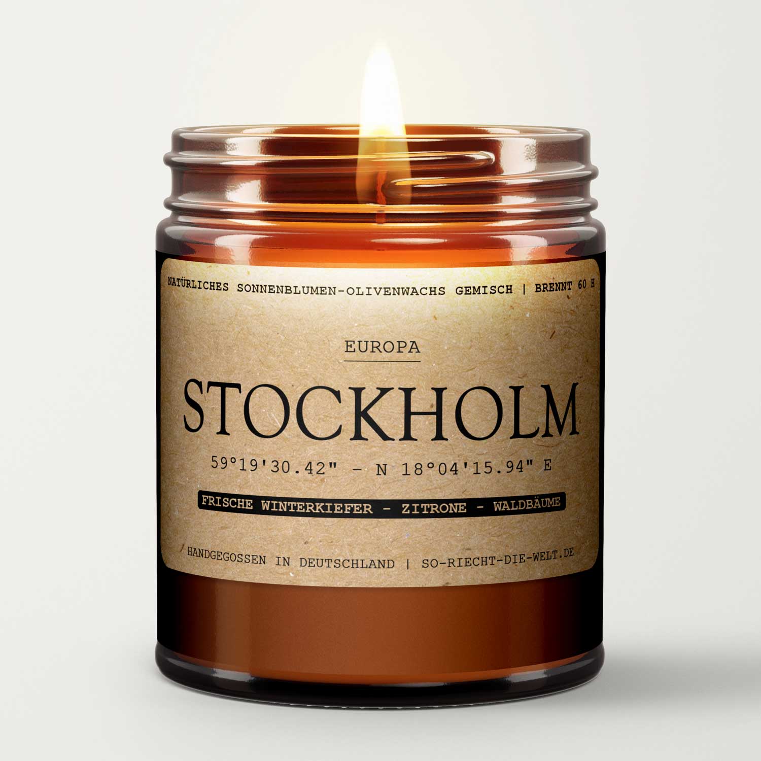 Stockholm Doftljus – Frisk Vintergran | Citron | Skogsträd