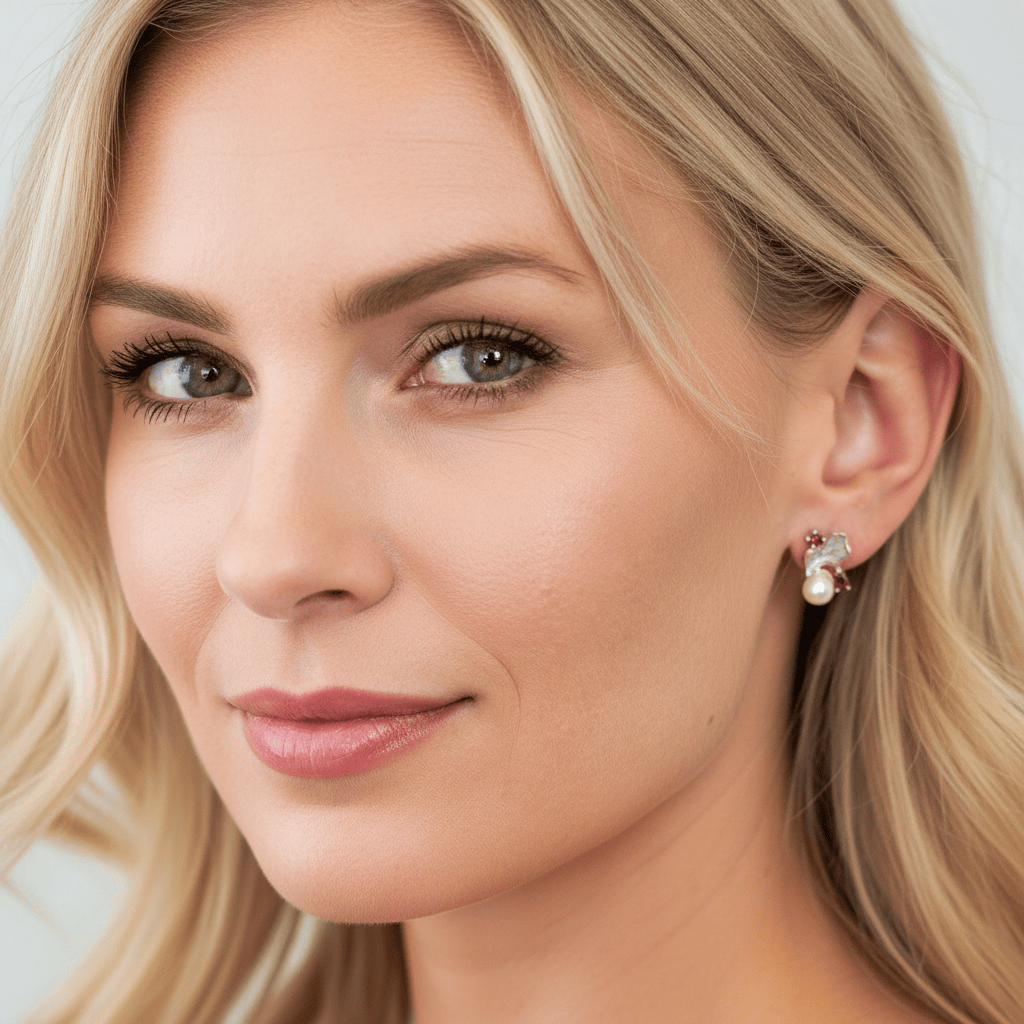 Fiamma – Örhängen i sterlingsilver med flammdesign